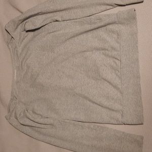 Grey tna off the shoulder sweatshirt
